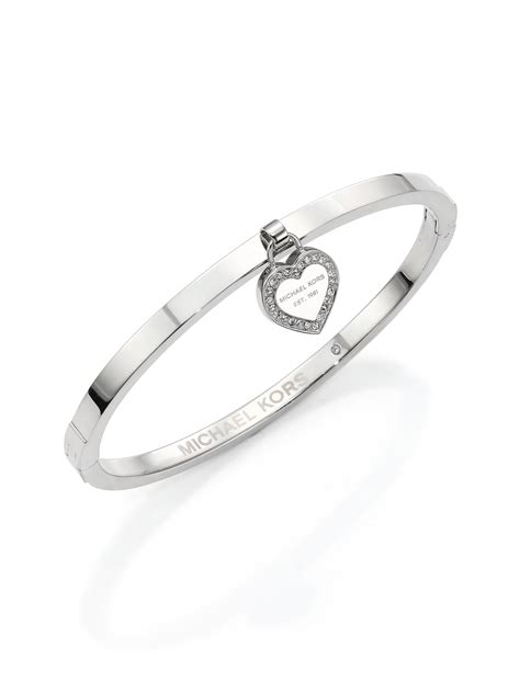 michael kors heritage bracelet|michael kors silver bangle bracelet.